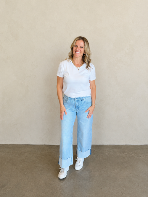 perfectwhitetee - Harley Crew Neck Tee