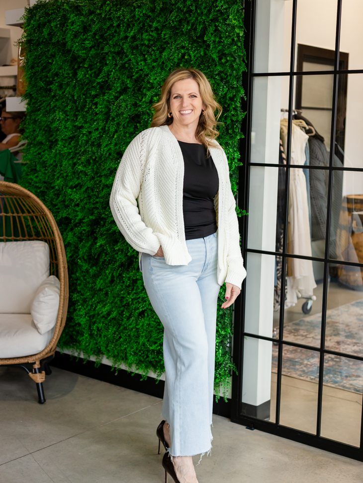 Steve Madden - White Open Front Cardigan