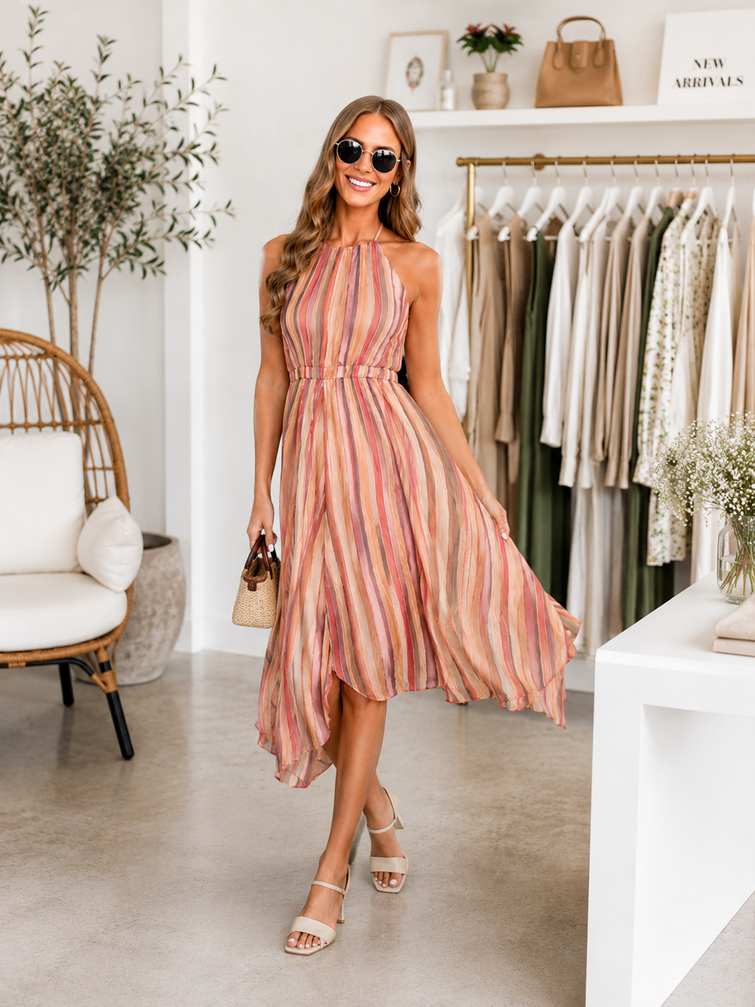 Steve Madden - Dalina Halter Midi Dress