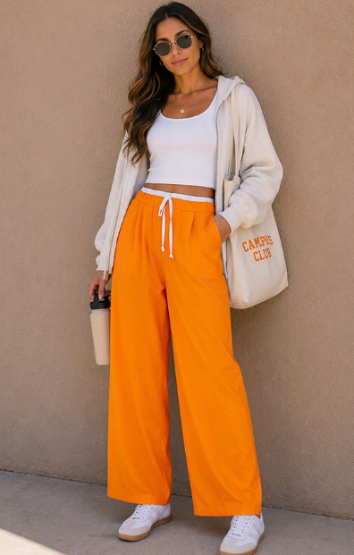 The Wick - Contrast Waist Pants